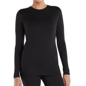 Long Sleeve Workout Black Top Size M
